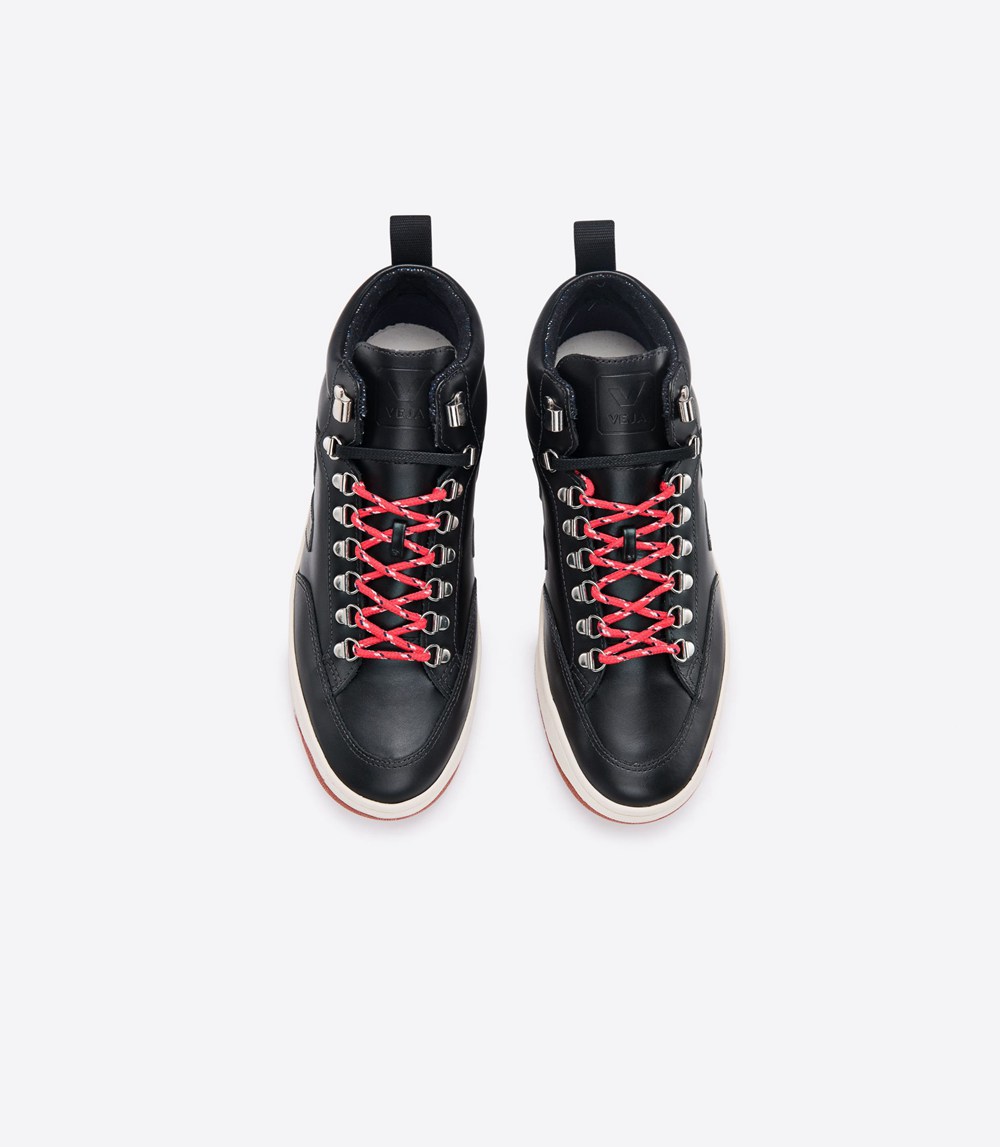 Veja Sneakers Mens - Roraima Bastille Leather - Black - 1679VBNEP